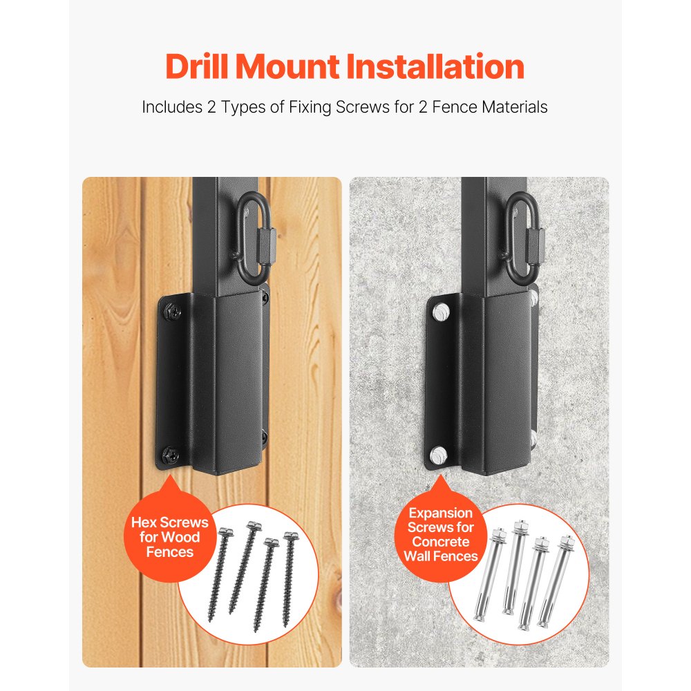 VEVOR Anti-Climb Hekverhoger, 12-pack. Prikkeldraadarm 815x75x45 mm, prikkeldraadafleider, stalen prikkeldraadhouder, vlakke of op het oppervlak gemonteerde verlengarmen voor prikkeldraad.