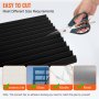 VEVOR Acoustic Foam Panels, 52 Pack 12 x 12 x 1 inches, High Density Soundproof Wall Panels,Fire-Resistant Acoustic Panels,Sound Dampening Absorbing Panels for Studio Wall and Ceiling,Black