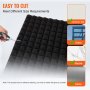 VEVOR akoestische schuimpanelen, set van 4, 1200 x 600 x 50 mm, geluiddichte piramidewandpanelen, akoestische panelen, akoestische schuimmatten voor studiowanden en plafonds, zwart