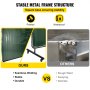 VEVOR 6' x 6' Welding Screen with Frame Green Vinyl Portable Welding Curtain with Wheels Light-Proof Welding Protection Screen Professional