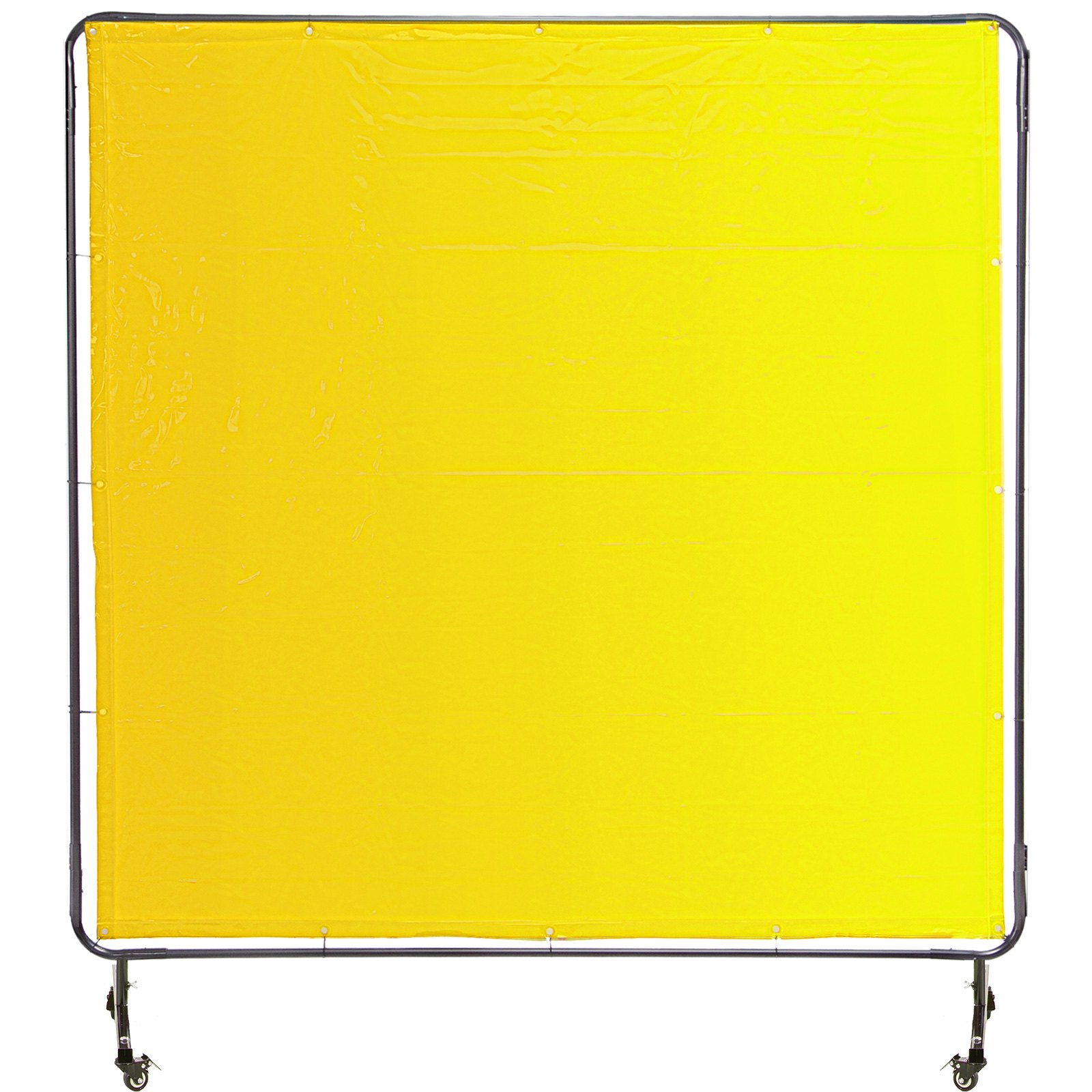 Vevor Lasscherm Met Frame Lasgordijn Afmeting 183 X 183 Cm 3 Panelen, Geel