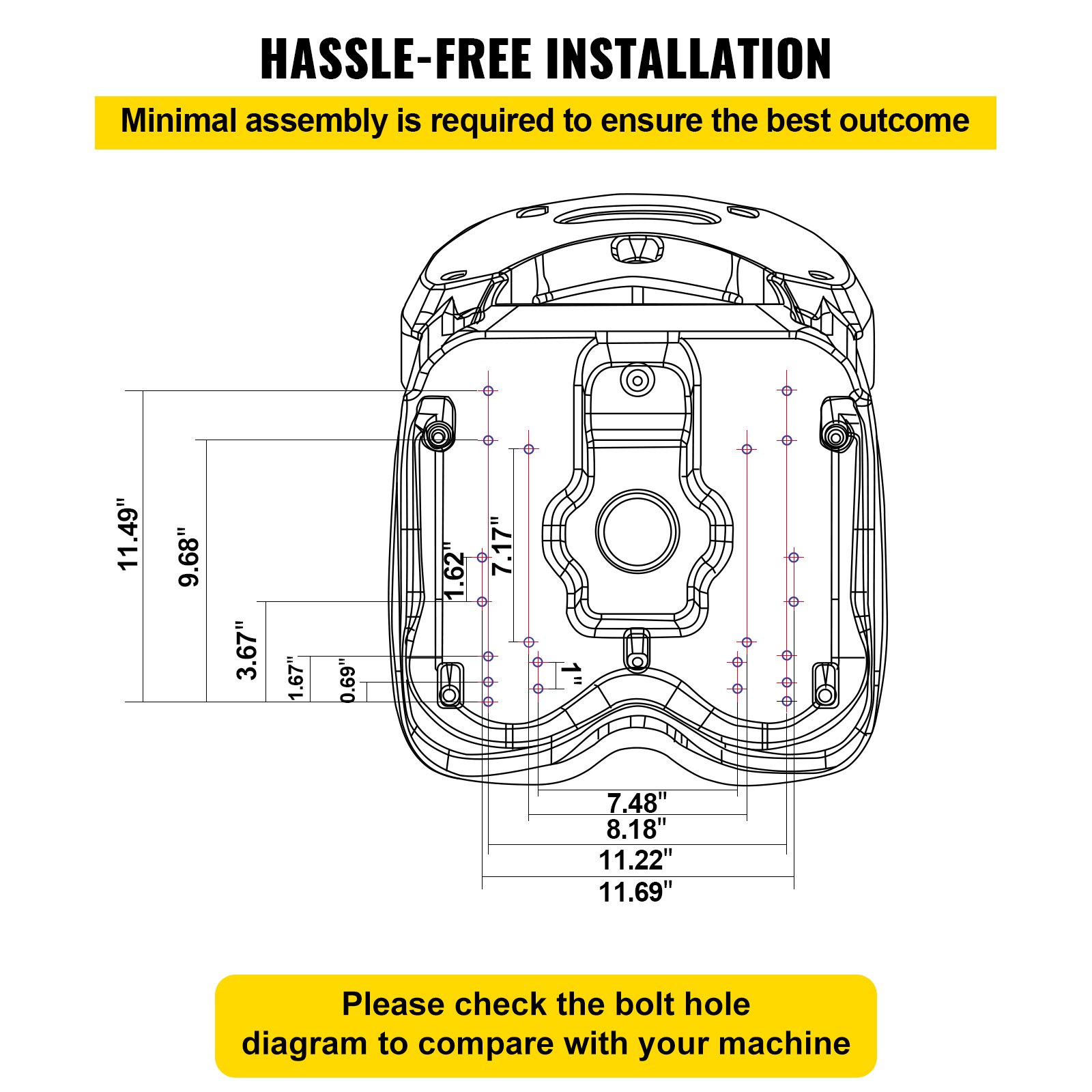 VEVOR Vorkheftruck Maaierstoel PVC 1 STUCK TRAC Tractorstoel met Hogerugleuning