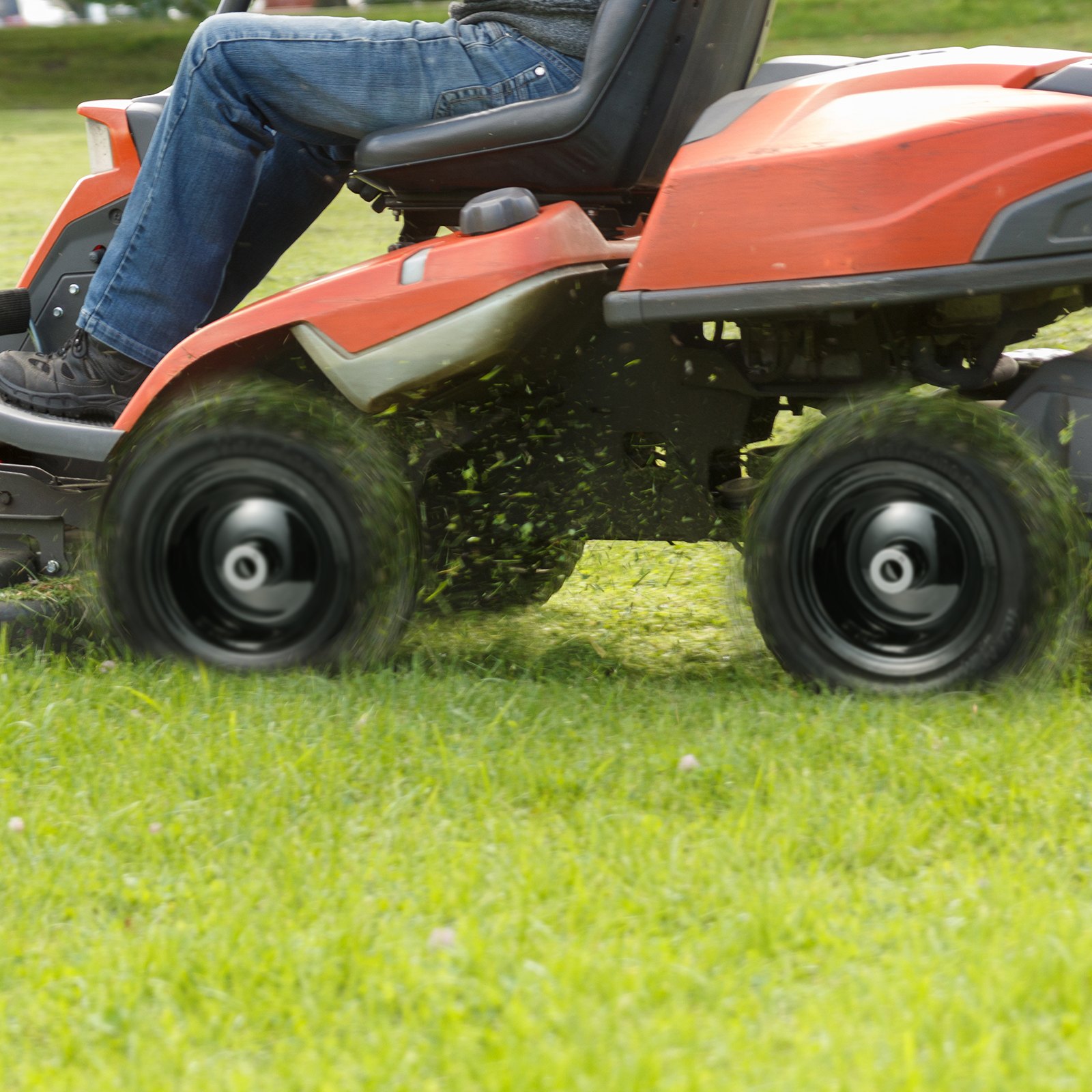 VEVOR grasmaaierbanden met velg, 278 x 100-127 mm tubeless tractorbanden, 2-pack banden- en wielmontage, lekvrije PU-band, 3,4-inch middennaaf, 3/4-inch busmaat