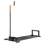 VEVOR Ride on Lawn Mower Lift Jack, 880 Lbs Weight Capacity, Telescopic Maintenance Jack with Crank Handle & Power Tool Handle, Foldable Lawn Tractor Lifter for Lawn Mowers and Garden Tractors, Black
