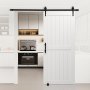 VEVOR Sliding Barn Door, 914 x 2134mm, High-Strength MDF Panel, Barn Door with Hardware Kit, Water-Proof PVC Surface, Easy to Install, H-Frame, Smoothly and Quietly Sliding for Living Room, Bathroom