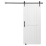 VEVOR Sliding Barn Door, 914 x 2134mm, High-Strength MDF Panel, Barn Door with Hardware Kit, Water-Proof PVC Surface, Easy to Install, H-Frame, Smoothly and Quietly Sliding for Living Room, Bathroom