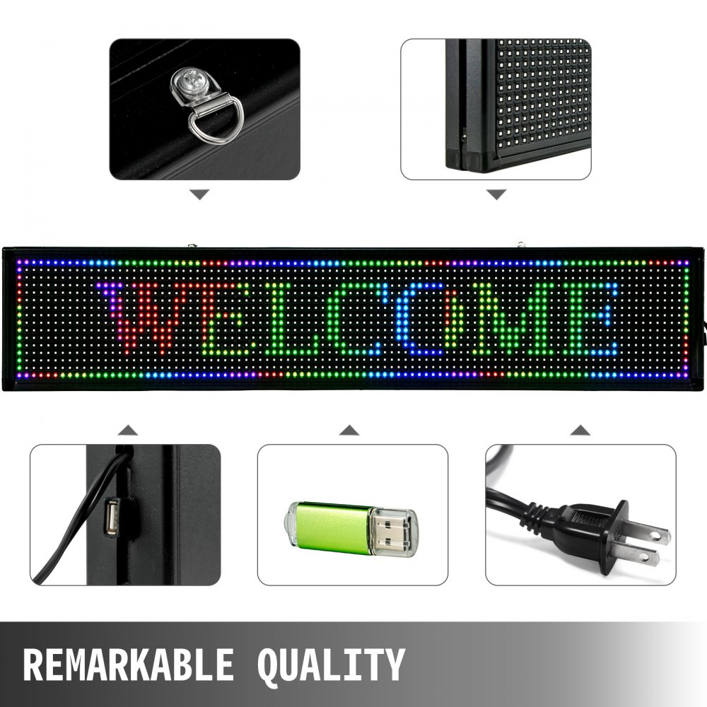 VEVOR Led Sign Smd Technology Business Gebruiksvriendelijk Industrie Supply Wise Choice Good