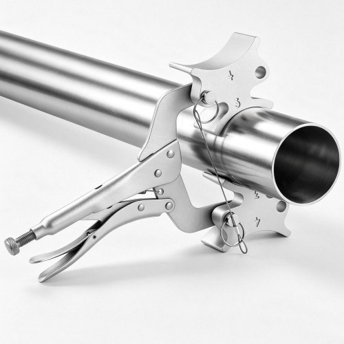 VEVOR pijplasklem, pijpklem voor lassen Ø38.1/50.8/76.2/101.6mm, draagbare lasuitlijnklem voor industrieel pijpleidingwerk, staalconstructies, met verstelbaar vergrendelingsmechanisme
