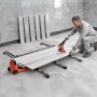 VEVOR 63-Inch Manual Tile Cutter, Upgraded Rail and Sliding Head, Precision Alignment Guide, Tungsten Carbide Cutting Wheel, Support Legs with Swivel Wheels, for DIY Pros, Ceramic, Floor, Wall Tiles