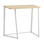 VEVOR klein opvouwbaar bureau, opvouwbaar bureau 80 x 48 cm (tafelblad), ruimtebesparend computerbureau met opberghaken, kantoorbureau met een draagvermogen van 68 kg, eikenhout voor compacte ruimtes, thuiskantoor