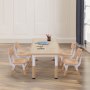 VEVOR Kids Table and 4 Chairs Set, Height Adjustable Toddler Table and Chair Set, Graffiti Desktop, Children Multi-Activity Table for Art, Craft, Reading, Learning