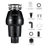 VEVOR Kitchen Waste Disposal, Kitchen Waste Crusher, 3/4 HP, Food Waste Crushing System, 3-Screw Mounting, 3600 RPM, Household Garbage Disposal, Garbage Disposal, Food Waste