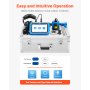 VEVOR Pipe Water Leak Detector for Outdoors, 1Hz-10000Hz, 7" Touchscreen Water Leakage Detection Locator for 16.4FT (5m) Underground Plumbing - with Medium Sensor, 3 Listening Rods, Headphone & Case