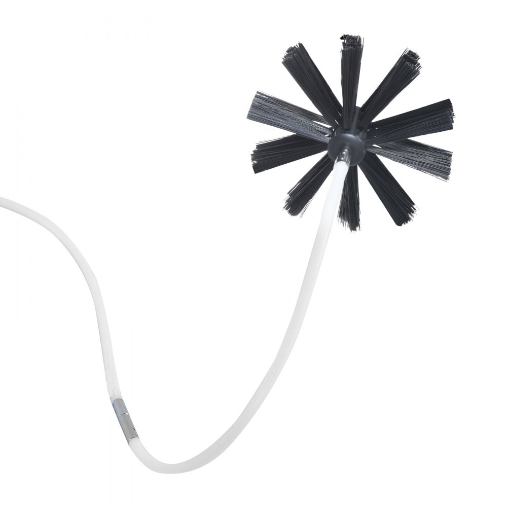 VEVOR schoorsteenborstel 9m schoorsteenborstels incl. 22x nylon staaf en 1x borstelkop kachelpijpborstel kachelpijpreiniger Ideaal voor het reinigen van schoorstenen pijpen ventilatieopeningen voor drogers