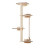 VEVOR kattenplank boom kattenkrabtoren kattenplank wandkrabpaal krabpaal 125cm