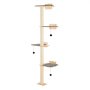 VEVOR Wall Mounted Cat Shelves Tree with Platform Tree-Shaped Cat Furniture Set