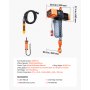 VEVOR elektrische kettingtakel 5000 kg, 9,1 m hefhoogte, driefase, met 100 m draadloze en 8,2 m bekabelde afstandsbediening, G100 dubbele ketting, noodstop, elektrische kettingtakel voor fabrieken, magazijnen en garages.