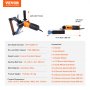 VEVOR Pipe Polishing Machine, 1000W Pipe Belt Sander with 6 Variable Speeds 1100-3200rpm, Professional Belt Sander with 50PCS Sanding Belts for Polishing, Finishing and Rust Removal