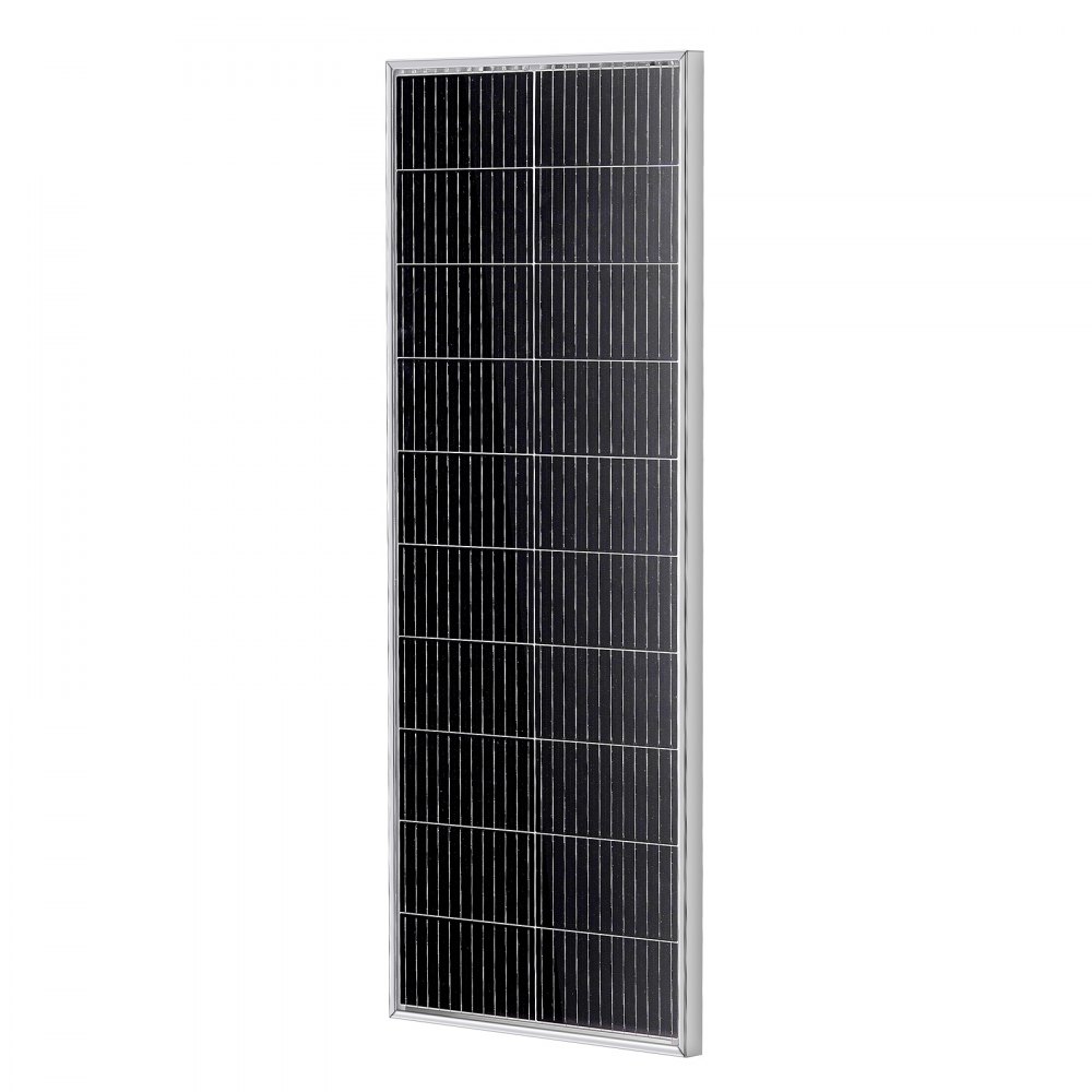 VEVOR 100W zonnepaneelset 12V monokristallijn zonnepaneel plus 8,33A laadregelaar Zonnesysteem Conversiepercentage van 23% Compatibel met AGM-, GEL-, FLD- en LI-accu's Ideaal voor campers Jachten Thuis