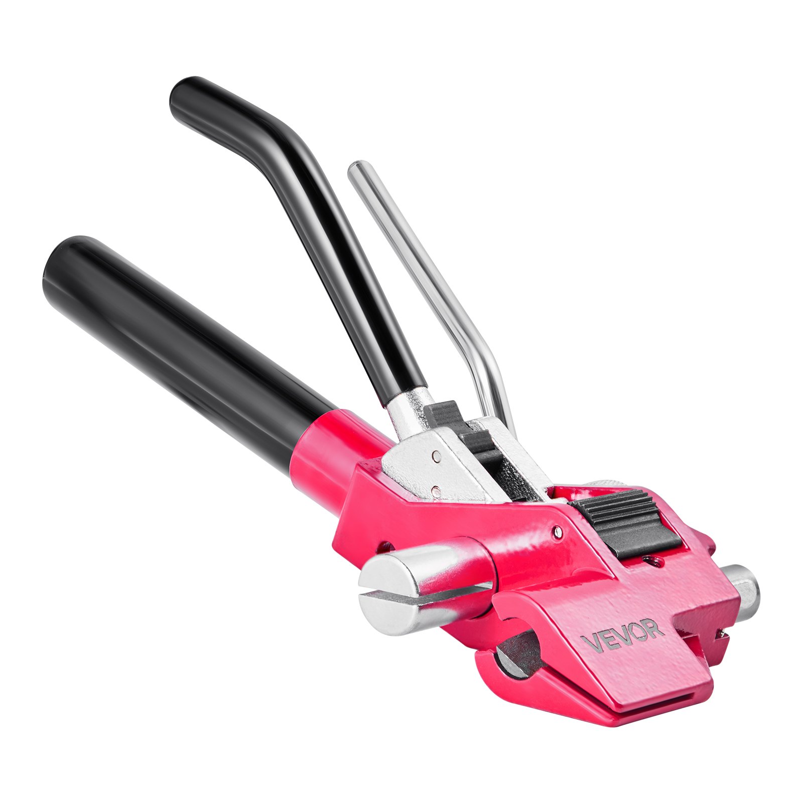 VEVOR 4-delige stalen omsnoeringsset, handmatig omsnoeringsgereedschap met 122 m metalen omsnoeringsband, 400 metalen clips en een snijder, perfecte werkplaatsuitrusting voor industriële verpakking, transport en opslag.