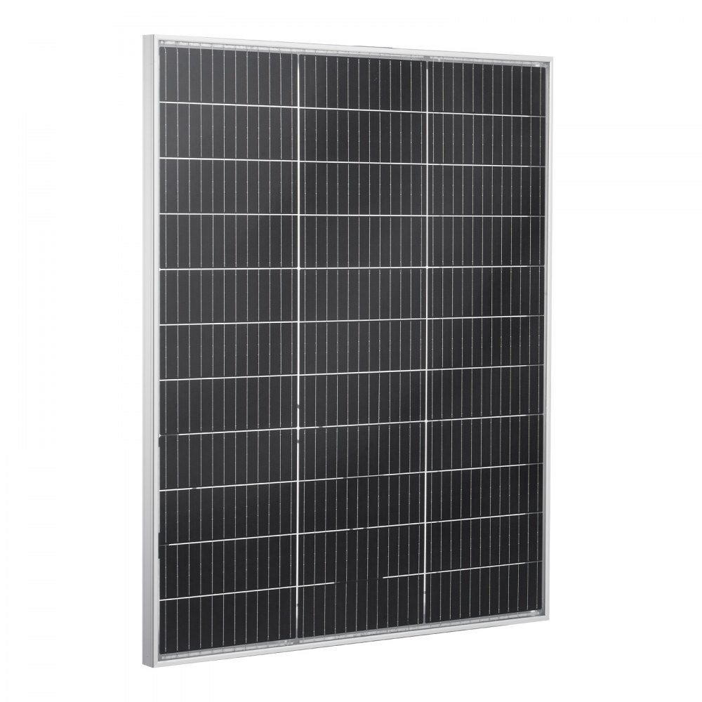 VEVOR Bifaciale zonnepanelen 100W (2 stuks), 23% hoogrendements monokristallijne N-type PV-module met MC4-uitgang en aluminium frame, IP67 waterdicht zonnepaneel voor auto, boot, camper en off-grid toepassingen.