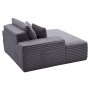 VEVOR Chaise Lounge Relaxbed 138 cm, Gestoffeerde slaapbank met decoratieve kussens en armleuningen, Slaapbank met diepe zitting voor woonkamer/slaapkamer, Loungestoel gemaakt van zeer elastische spons