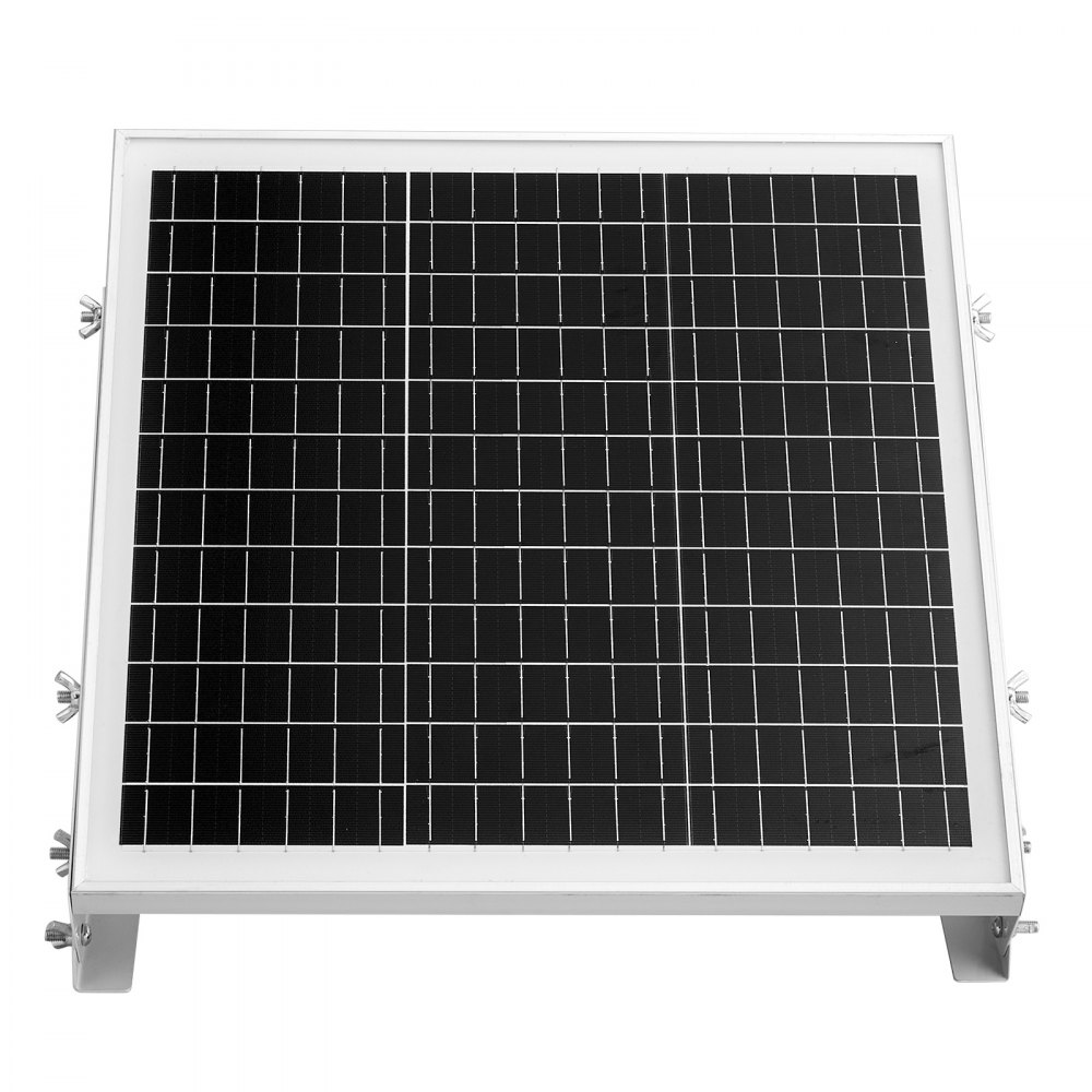 VEVOR 12V monokristallijn zonnepaneelset 20W, acculader met ingebouwde MPPT-regelaar en verstelbare montagebeugel, IP65 waterdicht voor auto, boot, camper, aanhanger en huisdak