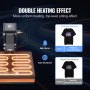 VEVOR Heat Press, 15 x 15 inch Heat Press Machine for T-shirts, Fast Heating, High Pressure for Digital Industrial-Quality Sublimation Printer for Heat Transfer Vinyl, 15" x 15", Black
