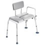 VEVOR Tub Transfer Bench for Bathtub, 500 lbs Weight Capacity Heavy Duty Shower Chair with Arm and Backrest, Height Adjustable Bathroom Shower Bench Bath Seat for Adults, Seniors, Elderly and Disabled