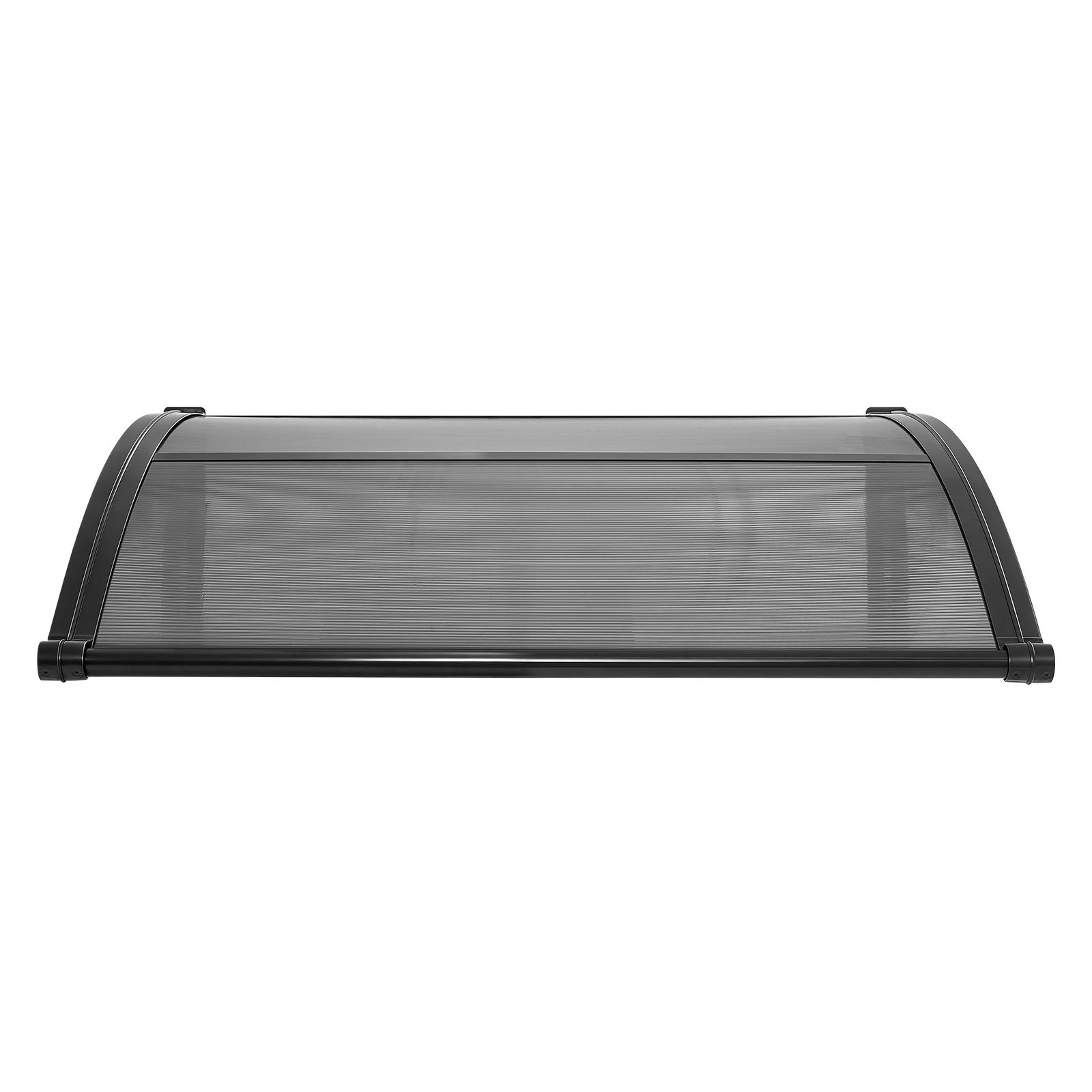 VEVOR Voordeurluifel, 965x1017 mm, Aanbouwluifel, Dak met Afwatering & ABS-beugel, Bescherming tegen Regen, Sneeuw & Zon, Polycarbonaat Deurdak voor Veranda & Terras, Rookgrijs