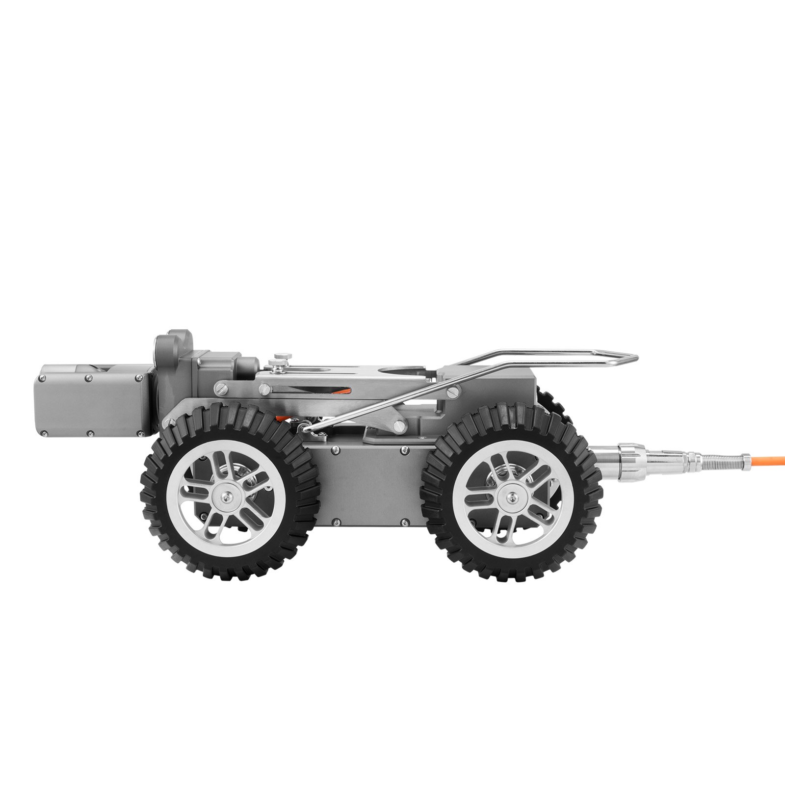 VEVOR inspectierobot, 120 meter lange kruiprobot voor pijpleidingdetectie met 2 MP camera aan de voor- en achterkant en touchscreen tablet, IP68 pijpleidingcamera met verlichting en afstandsmeter voor industriële pijpleidingen