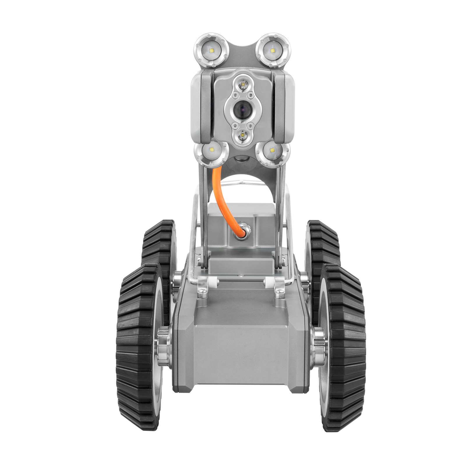 VEVOR inspectierobot, 120 meter lange kruiprobot voor pijpleidingdetectie met 2 MP camera aan de voor- en achterkant en touchscreen tablet, IP68 pijpleidingcamera met verlichting en afstandsmeter voor industriële pijpleidingen