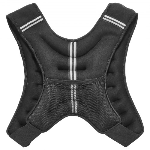 VEVOR Gewichtsvest 7,32 Kg Met Reflecterende Streep, Verstelbare Gesp Lichaamsgewichtsvest Voor Mannen En Vrouwen Trainingsuitrusting Voor Krachttraining Hardlopen Joggen Fitness Afvallen