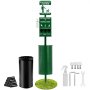 VEVOR Dog Waste Station with Hand Wash Bottle, Commercial Dog Poop Station, 11.5 Gallons Pet Waste Bin with 50 Can Liners, Bag Dispenser & 600 Waste Bags, Outdoor Dog Waste Disposal System for Backyard