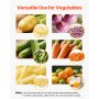 VEVOR Commerciële Frietsnijder, Groentesnijder Fruitsnijder Roestvrij staal met 3 Vervangende Messen (12,7/9,525/6,35 mm) en een Sapcentrifugemes, Handmatige Aardappelsnijder Frietsnijder