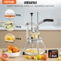 VEVOR Commerciële Chopper, Commerciële Groente Chopper met 4 Messen, Fruit Dicer