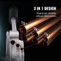 VEVOR-pijpenbuiger 1/4", 3/8", 1/2" OD 3-in-1 pijpenbuiger met handmatige waterpas, 180° buiggereedschap voor koper-aluminium buizen voor HVAC-, airconditioner- en koelkastreparatie
