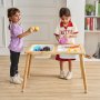 VEVOR Sensorische Tafel voor Peuters Activiteitentafel met 3 Opvouwbare Opbergbakken & Dubbelzijdig Schoolbord, Zand- en Watertafel Sensorische Tafel voor Kinderen Gemaakt van Hout voor Tekenen Leren Eten