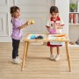 VEVOR Sensorische Tafel Activiteitentafel voor Kinderen met 3 Opvouwbare Opbergbakken & Papierrolhouder, Zand- en Watertafel Sensorische Tekentafel Gemaakt van Hout, Cadeaus voor Kinderen