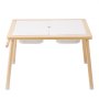 VEVOR Sensorische Tafel Activiteitentafel voor Kinderen met 3 Opvouwbare Opbergbakken & Papierrolhouder, Zand- en Watertafel Sensorische Tekentafel Gemaakt van Hout, Cadeaus voor Kinderen