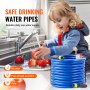 VEVOR 75ft Heated Water Hose for RV, Heated Drinking Water Hose Antifreeze to -45°F, Automatic Self-regulating, 5/8" I.D. with Quick-connect Fitting Set, Lead and BPA Free