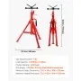 VEVOR V Head Pipe Stand Adjustable Height 28-52 Inch, Pipe Jack Stands 2500 LB. Capacity,Folding Portable Pipe Stands 1/2 to 12 Inch Pipe Supporting,Steel Jack Stands
