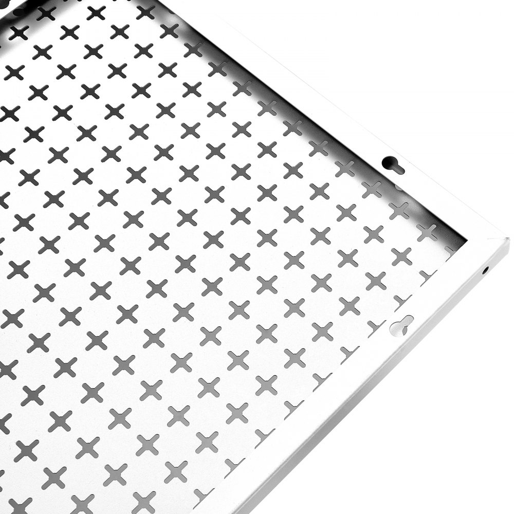 VEVOR gereedschapswand 814 x 814 mm geperforeerde wand werkplaats 150 kg draagvermogen gereedschapshouder koudgewalst staal verzinkt oppervlak gereedschapswandplank 1/4" gatdiameter pegboard werkplaatsinrichting