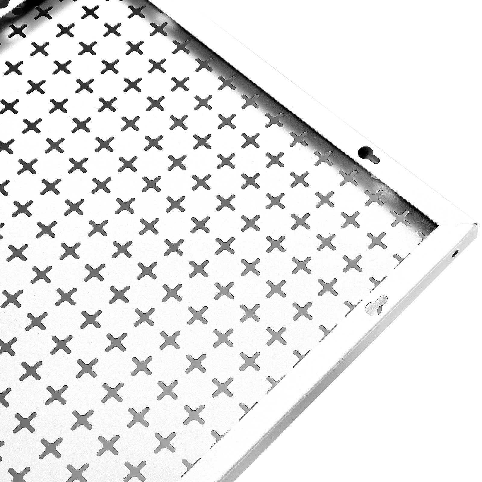 VEVOR gereedschapswand 814 x 814 mm geperforeerde wand werkplaats 150 kg draagvermogen gereedschapshouder koudgewalst staal verzinkt oppervlak gereedschapswandplank 1/4" gatdiameter pegboard werkplaatsinrichting