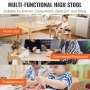 VEVOR wooden high chair for home use, commercial restaurants, and entertainment, multifunctional.