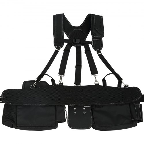 VEVOR Tool Belt with Suspenders Adjustable Carpenter Tool Pouch