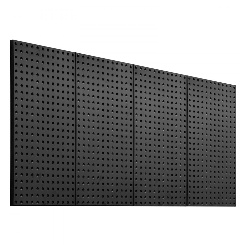 VEVOR Gereedschapswand, 61 x 30 cm, set van 4, stalen wandorganizer met prikbord, gereedschapsbord voor woonkamer, garage, gereedschapsopslag, werkbank, kantoororganisatie, hobbykamer, keuken, huis, zwart