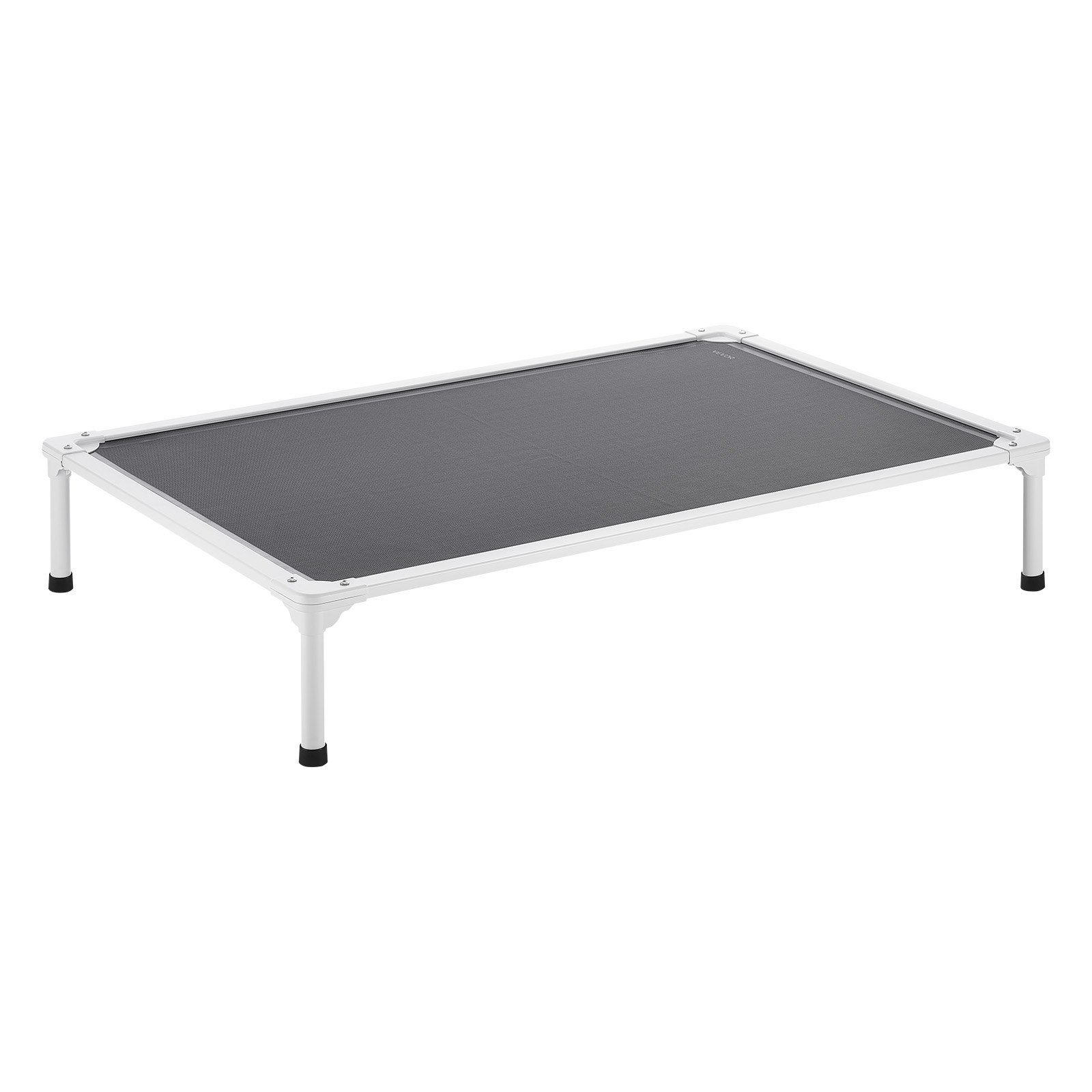 VEVOR Verhoogd Hondenbed voor Grote Honden, Draagbare Verhoogde Hondenligstoel met Aluminium Buis Metalen Frame en Ademend Teslin Mesh, Koel Huisdierbed XL (1250 x 830 mm) Grijs