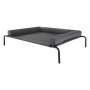 VEVOR Elevated Dog Bed for Large Dogs, Portable Raised Dog Cot with Washable Pillow, Indoor & Outdoor Pet Cooling Raised Hammock Bed with Steel Metal Frame and Breathable Teslin Mesh, XL, Gray