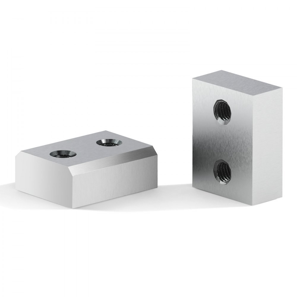 VEVOR Wapeningsstaalknipbladen, 6-pack Vervangende bekbladen voor 20 mm #6 elektrische boutenknipschaar, dubbelzijdig, CR12MOV-staal met hoge hardheid, met schroeven en veerring, zilver